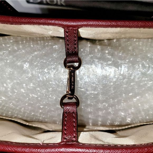 Michael Kors Jet Burgundy Leather Tote Bag - Picture 5 of 13